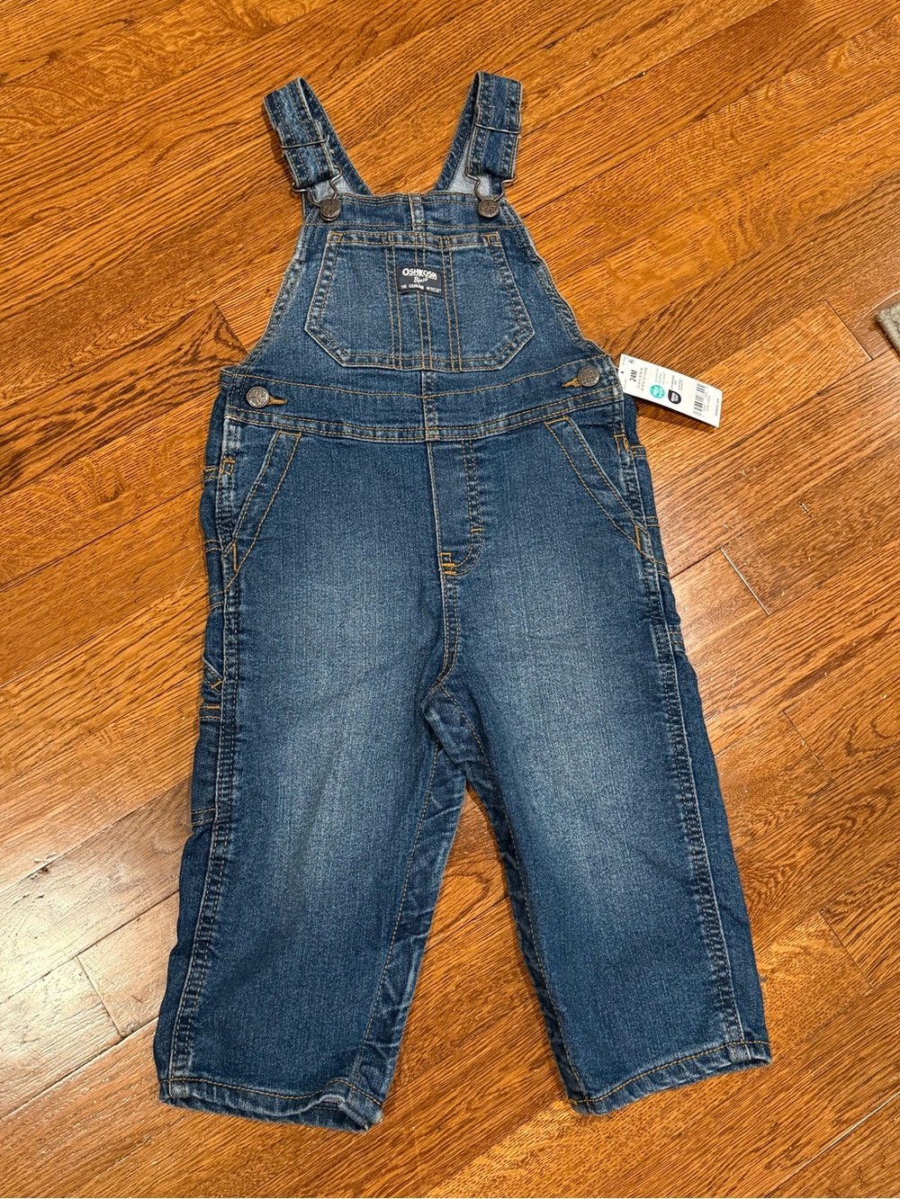 OshKosh B'gosh Baby Stretch Denim Classic Overalls - Dark Wash Size 24M